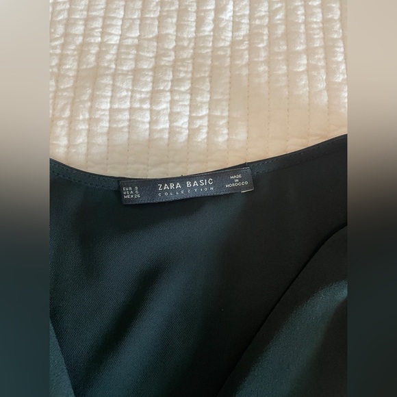 Zara dark green midi dress (Size S) - Picture 3 of 6